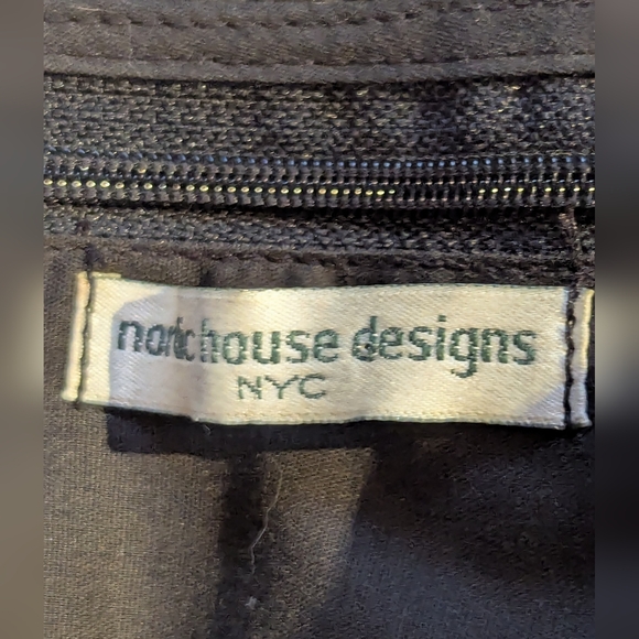 Nordic Style NYC Floral Leather Handles Bag Shopping Water Proof Zip - Picture 9 of 12